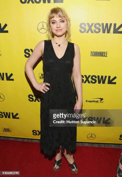 Actor Imogen Poots attends the premiere of "Friday's Child " during SXSW at Vimeo on March 11, 2018 in Austin, Texas.