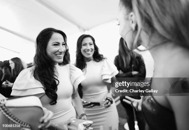 Marianela Gonzalez and Marissa Gonzalez attend the 2018 iHeartRadio Music Awards which broadcasted live on TBS, TNT, and truTV at The Forum on March...