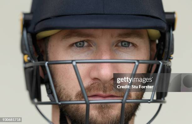 England batsman Mark Stoneman pictured during England nets ahead of their first warm up match at Seddon Park on March 12, 2018 in Hamilton, New...