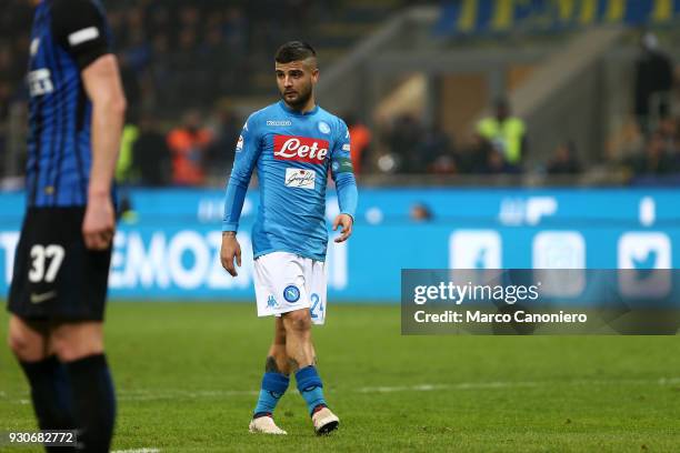 Lorenzo Insigne of Ssc Napoli during the Serie A football match between Fc Internazionale and Ssc Napoli. The final score was 0-0.