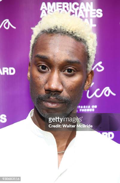 Nathan Stewart-Jarrett attends The American Associates of the National Theatre's Gala celebrating Tony Kushner's "Angels in America" on March 11,...
