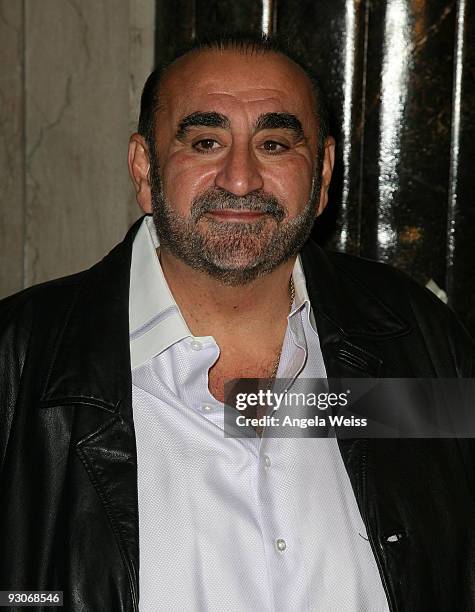 Actor Ken Davitian attends the Los Angeles premiere of Dr. Seuss' 'How The Grinch Stole Christmas' at the Pantages Theatre on November 14, 2009 in...