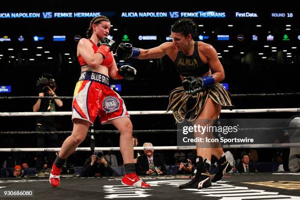 Alicia Napoleon defeated Femke Hermans ON MARCH 3 at the Barclays Center in Brooklyn, NY.