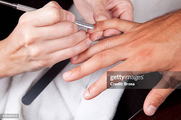 masculine manicure - male-manicure stock pictures, royalty-free photos & images