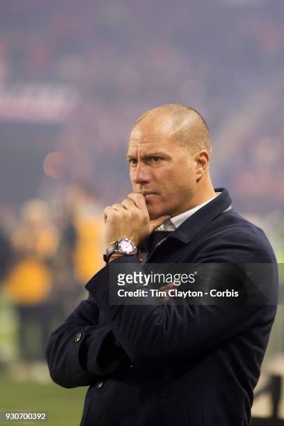 March 10: Portland Timbers head coach Giovanni Savarese during the New York Red Bulls Vs Portland Timbers MLS regular season match at Red Bull Arena,...