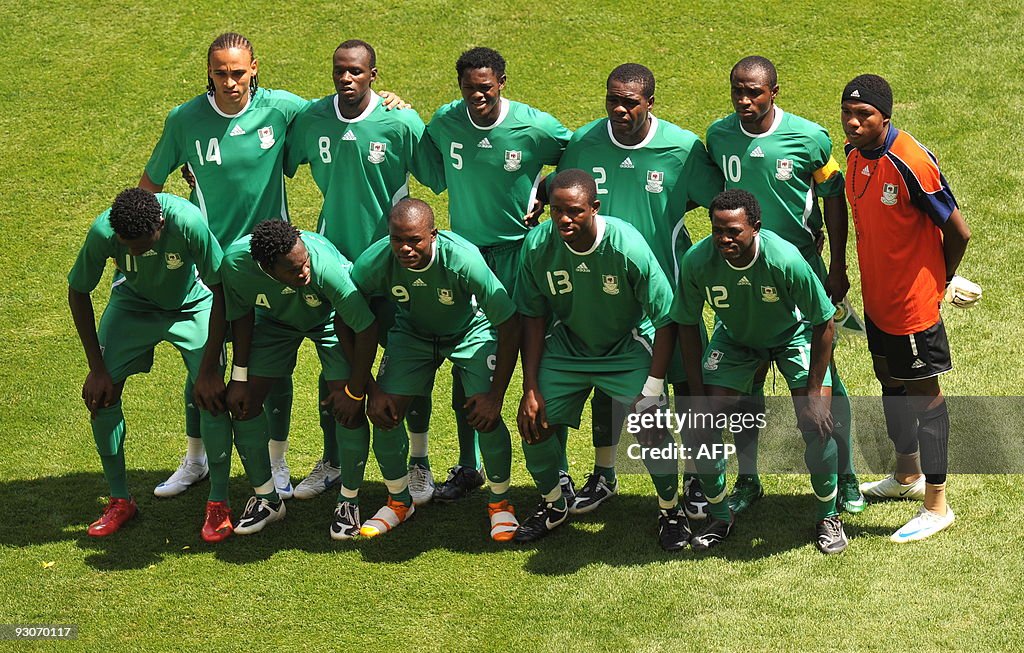 (From top L) Nigerian forward Peter Odem