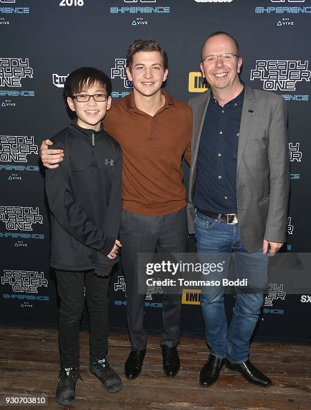 Philip Zhao, Tye Sheridan and Founder and CEO of IMDb Col Needham News  Photo - Getty Images