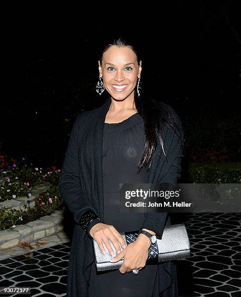 Sheree Fletcher attends the birthday celebration and fundraiser for Representative Diane E. Watson at a private residence on November 14, 2009 in...