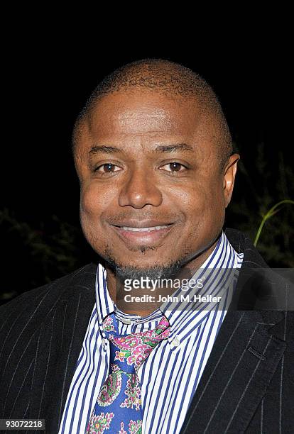Singer Randy Jackson attends the birthday celebration and fundraiser for Representative Diane E. Watson at a private residence on November 14, 2009...