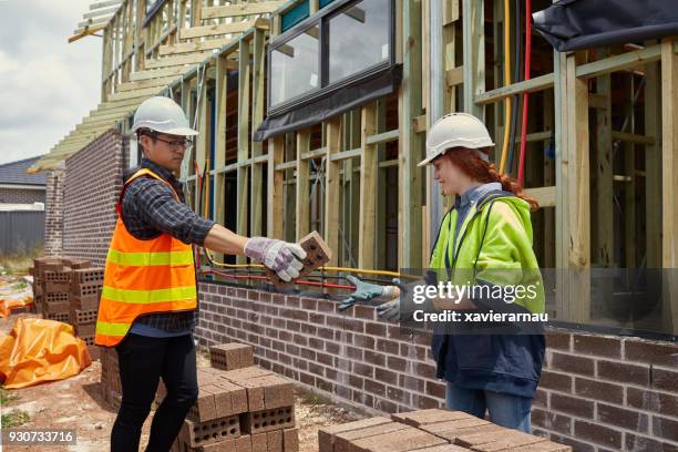 Stacking Builders Person Stacking Bricks Photos and Premium High Res Pictures - Getty Images