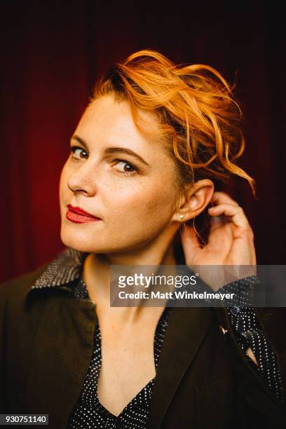 Amy Seimetz poses for a portrait at the "Wild Nights With Emily" Premiere 2018 SXSW Conference and Festivals at Paramount Theatre on March 11, 2018...