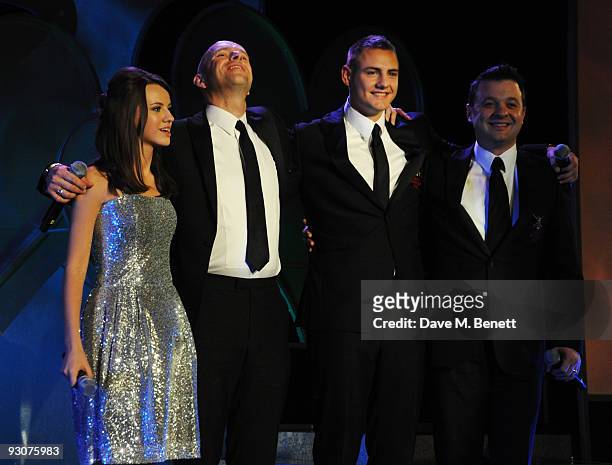 Faryl Smith with The Classical Award sponsored by Classic FM attends the Variety Club Showbiz Awards, at the Grosvenor House, on November 15, 2009 in...