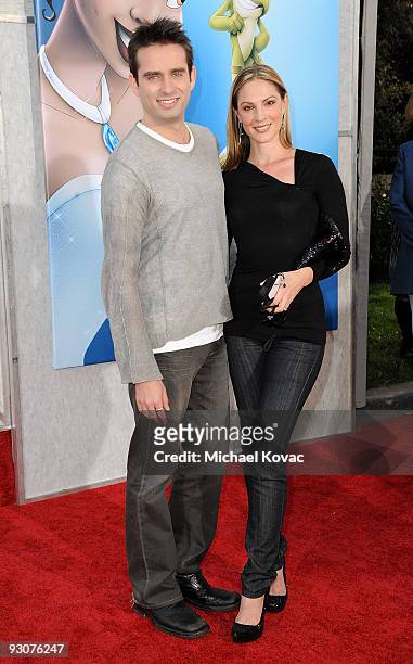 Actor Bruno Campos and actress Paula Marshall attend the Los Angeles Premiere of ''The Princess And The Frog'' at Walt Disney Studios on November 15,...