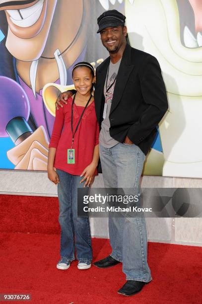 Actor Blair Underwood and daughter Brielle attend the premiere of ''The Princess And The Frog'' at Walt Disney Studios on November 15, 2009 in...