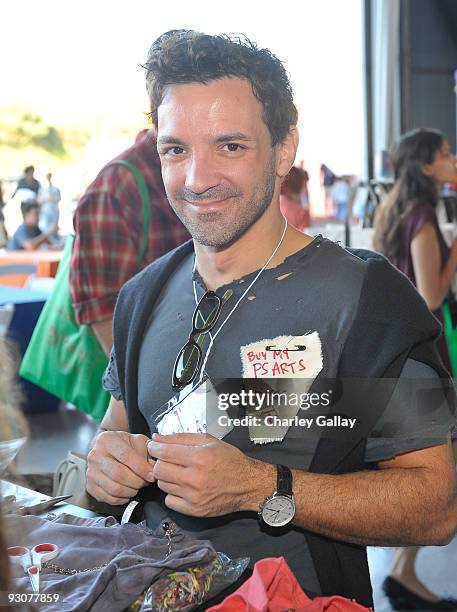 George Kotsiopoulos attends P.S. Arts Express Yourself 2009 at Barker Hangar at the Santa Monica Airport on November 15, 2009 in Santa Monica,...