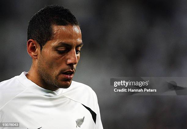 Leo Bertos of the All Whites walks over to take a free kick during the FIFA World Cup Asian Qualifying match between New Zealand and Bahrain at...