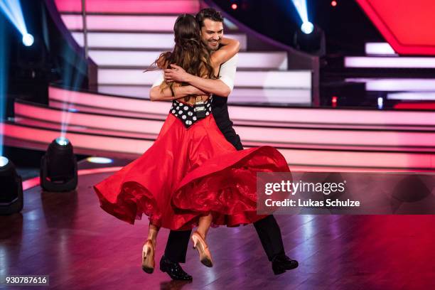 Jimi Blue Ochsenknecht performs on stage during the pre-show 'Wer tanzt mit wem? Die grosse Kennenlernshow' of the television competition 'Let's...