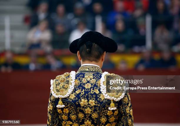 Jose Mari Manzanares attends the traditional Spring Bullfighting performance on March 10, 2018 in Illescas, Spain.