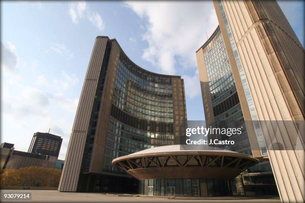 toronto city hall - toronto buildings stock pictures, royalty-free photos & images