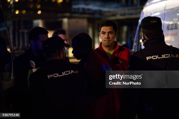 Migrants among them 3 women and one minor were rescued by the Spaniard Maritime and brought to the harbour of Malaga, Spain, on 9 March 2018. All of...