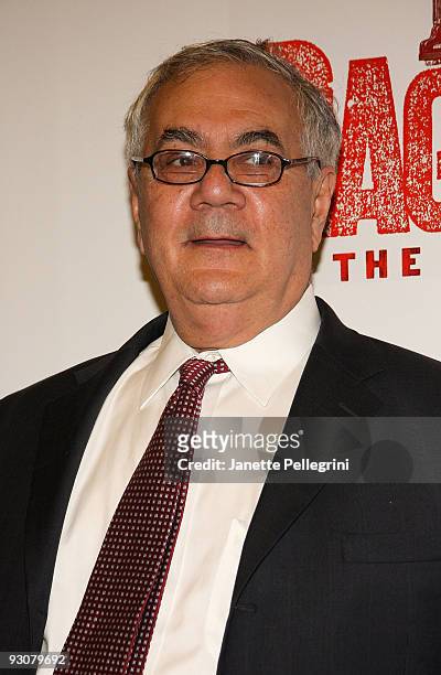 Barney Frank attends the Broadway opening of "Rag Time" at the Neil Simon Theatre on November 15, 2009 in New York City.
