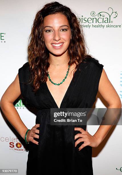 Vanessa Lengies attends Eco-luxurious Green Lounge Event at Loews Santa Monica Hotel on November 15, 2009 in Santa Monica, California.