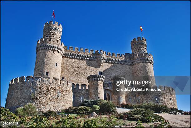 castillo de manzanares el real (madrid-spain) - abuela stock pictures, royalty-free photos & images