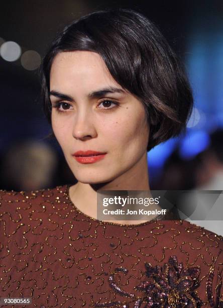 Actress Shannyn Sossamon arrives at the Prada Book Launch Party at Prada Rodeo Dr. On November 13, 2009 in Beverly Hills, California.