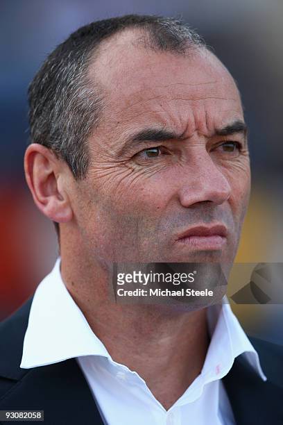 Paul Le Guen, coach of Cameroon during the Morocco v Cameroon FIFA2010 World Cup Group A qualifying match at the Complexe Sportif on November 14,...