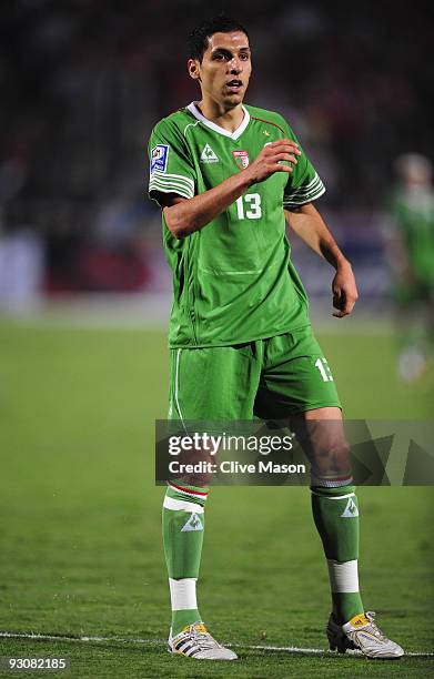 Karim Matmour of Algeria during the FIFA2010 World Cup qualifying match between Egypt and Algeria at the Cairo International Stadium on November 14,...