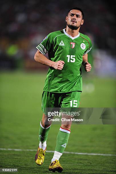 Karim Ky Ziani of Algeria during the FIFA2010 World Cup qualifying match between Egypt and Algeria at the Cairo International Stadium on November 14,...