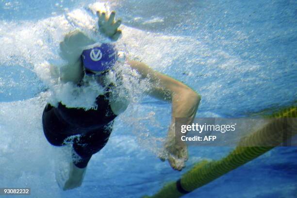 Germany's Paul Biedermann on his way to winning in the men's 200m Freestyle at the FINA/ARENA Swimming World Cup 2009 in Berlin November 15, 2009....