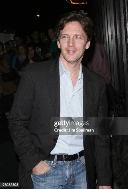 Actor Andrew McCarthy attends The Cinema Society & A Diamond Is Forever screening of "The Private Lives Of Pippa Lee" at AMC Loews 19th Street on...