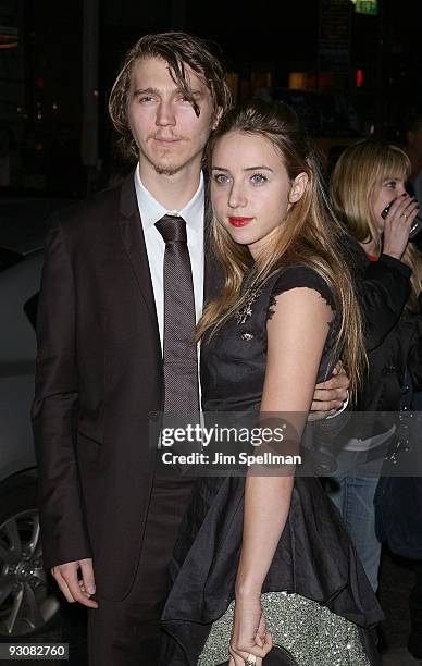Actors Paul Dano and Zoe Kazan attend The Cinema Society & A Diamond Is Forever screening of "The Private Lives Of Pippa Lee" at AMC Loews 19th...