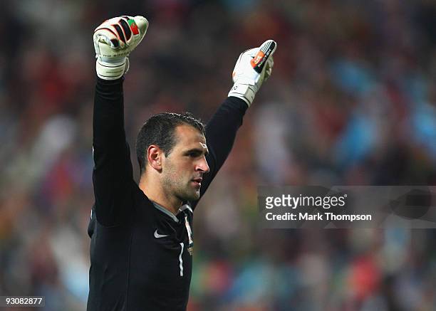 Eduardo of Portugal in action during the FIFA 2010 European World Cup qualifier first leg match between Portugal and Bosnia-Herzegovina at the Luz...