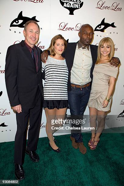 Whaleman Foundation founder Jeff Pantukhoff and actors Kirsten Lea, Jimmy Jean-Louis and Hayden Panettiere attend The Whaleman Foundation Benefit at...
