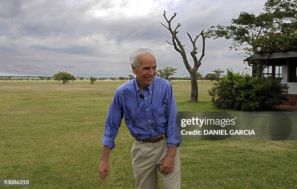 Billionaire Douglas Tompkins poses in his property in Ibera, near Carlos Pellegrini in Corrientes Province, Argentina, on November 5, 2009. The...