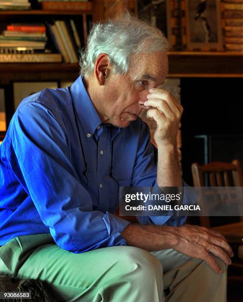 Billionaire Douglas Tompkins holds an interview with AFP at his house in the estate "Rincon del Socorro" in Ibera, near Carlos Pellegrini in...
