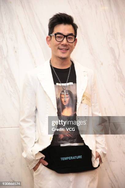 Actor Richie Jen attends Federation of Hong Kong Filmmakers Spring Banquet on March 12, 2018 in Hong Kong, Hong Kong.