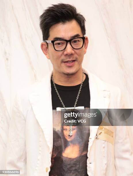 Actor Richie Jen attends Federation of Hong Kong Filmmakers Spring Banquet on March 12, 2018 in Hong Kong, Hong Kong.