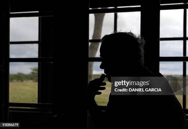Billionaire Douglas Tompkins holds an interview with AFP at his house in the estate "Rincon del Socorro" in Ibera, near Carlos Pellegrini in...