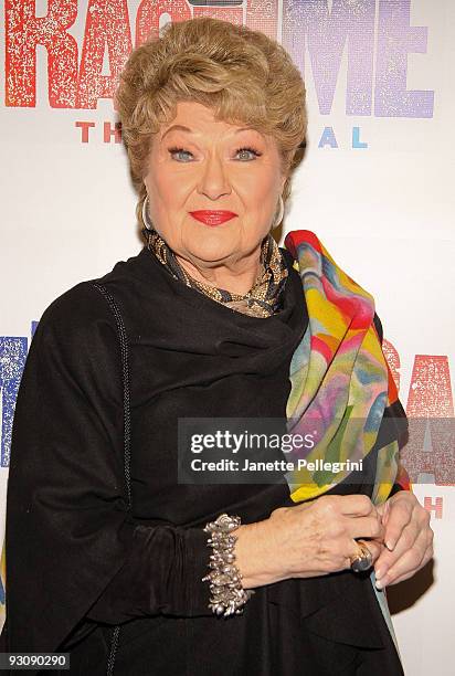 Marilyn Maye attends the Broadway opening of "Rag Time" at the Neil Simon Theatre on November 15, 2009 in New York City.