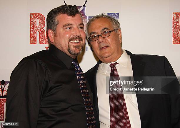 James Ready and Barney Frank attend the Broadway opening of "Rag Time" at the Neil Simon Theatre on November 15, 2009 in New York City.