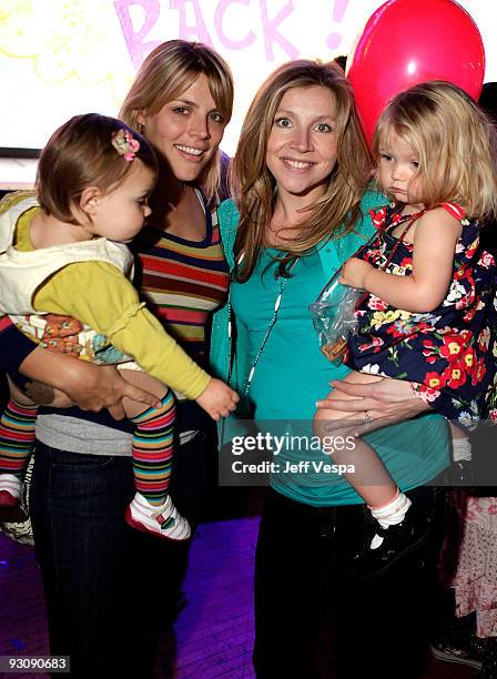 Actress Busy Philipps, daughter Birdie Leigh Silverstein and actress Sarah Chalke attend the first ever Yo Gabba Gabba! : "There's A Party In My...