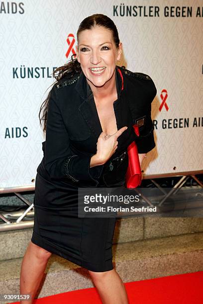 Actress Katy Karrenbauer attends the AIDS Gala 2009 at theater des Westen on November 16, 2009 in Berlin, Germany.