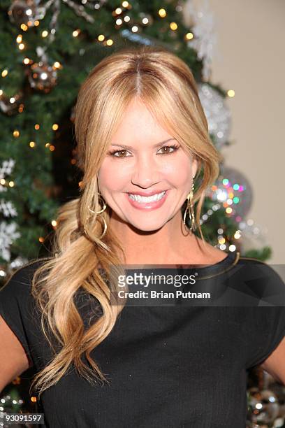 Host Nancy O'Dell attends 'Alison Sweeney Hosts Hallmark Holiday Event to Benefit Feeding America' on November 14, 2009 in Los Angeles, California.