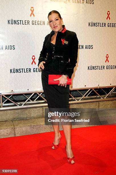 Actress Katy Karrenbauer attends the AIDS Gala 2009 at theater des Westen on November 16, 2009 in Berlin, Germany.