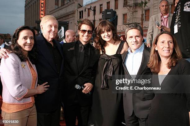 Paula Fortunato, Viacom's Sumner Redstone, Tom Cruise, Katie Holmes, Paramount's Brad Grey and Jill Grey