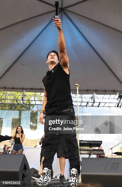 Chyno Miranda performs at I Heart Latino And Tu 94.9 At The 2018 Calle Ocho Festival on March 11, 2018 in Miami, Florida.
