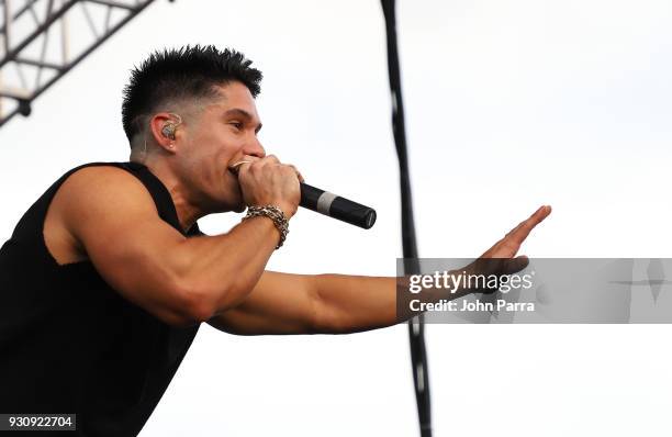 Chyno Miranda performs at I Heart Latino And Tu 94.9 At The 2018 Calle Ocho Festival on March 11, 2018 in Miami, Florida.